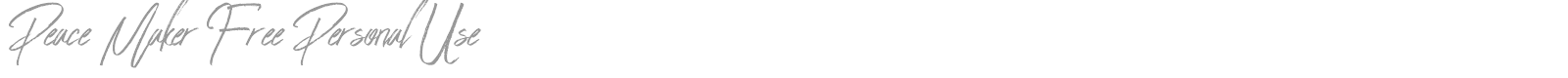 Peace Maker font preview